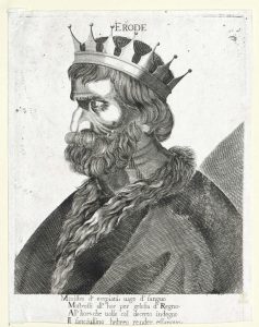 Nagy Heródes szigorúan néző portréja. Forrás: picryl.com