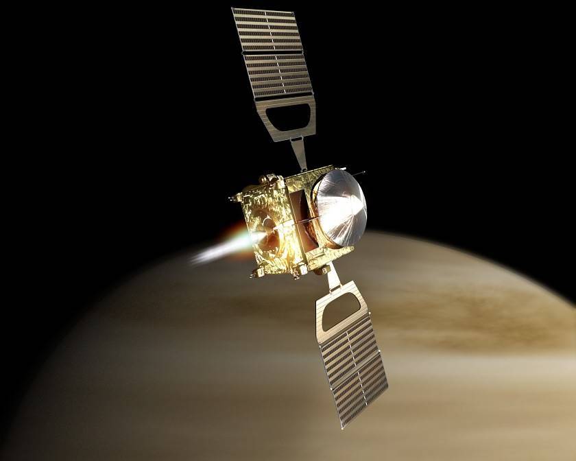 AZ EURÓPAI ŰRÜGYNÖKSÉG ELSŐ VÉNUSZ-MISSZIÓJA, A VENUS EXPRESS A BOLYGÓ LÉGKÖRÉT ÉS PLAZMAKÖRNYEZETÉT VIZSGÁLTA. FORRÁS: https://www.nasa.gov/directorates/heo/scan/services/missions/solarsystem/VenusExpress.html